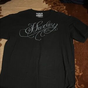 Hurley Black Script Logo Men's Tee